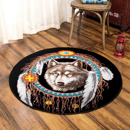 Wolf BL290844RR Round Area Rug