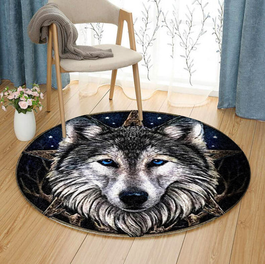 Wolf DD190839RR Round Area Rug