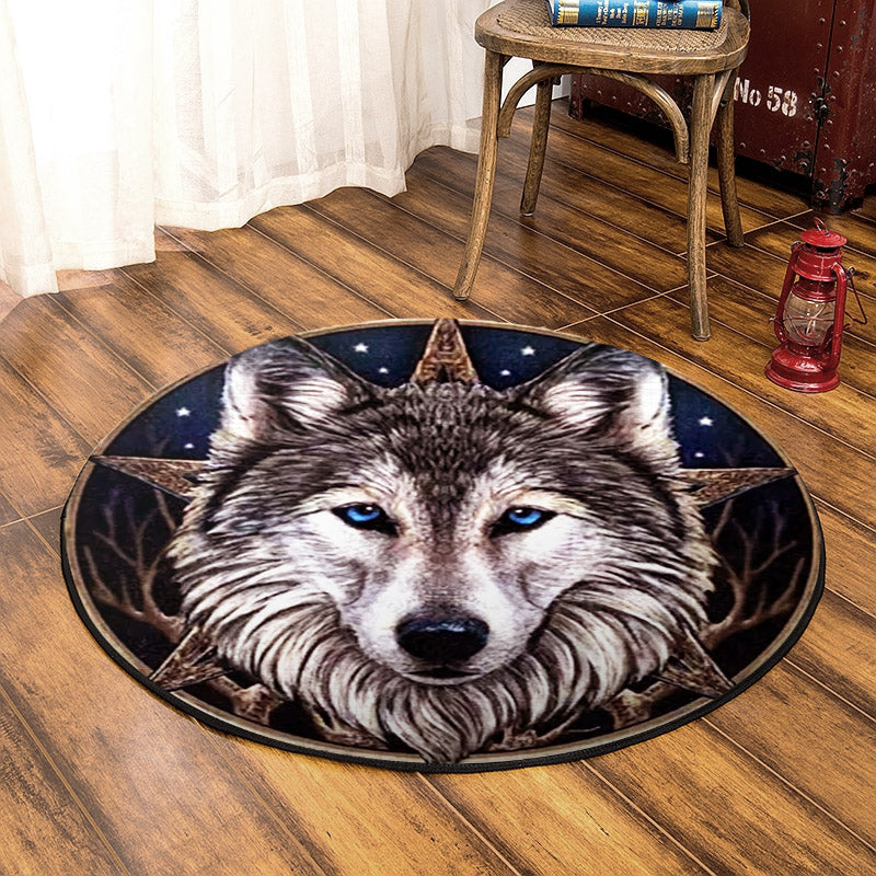 Wolf DD190839RR Round Area Rug