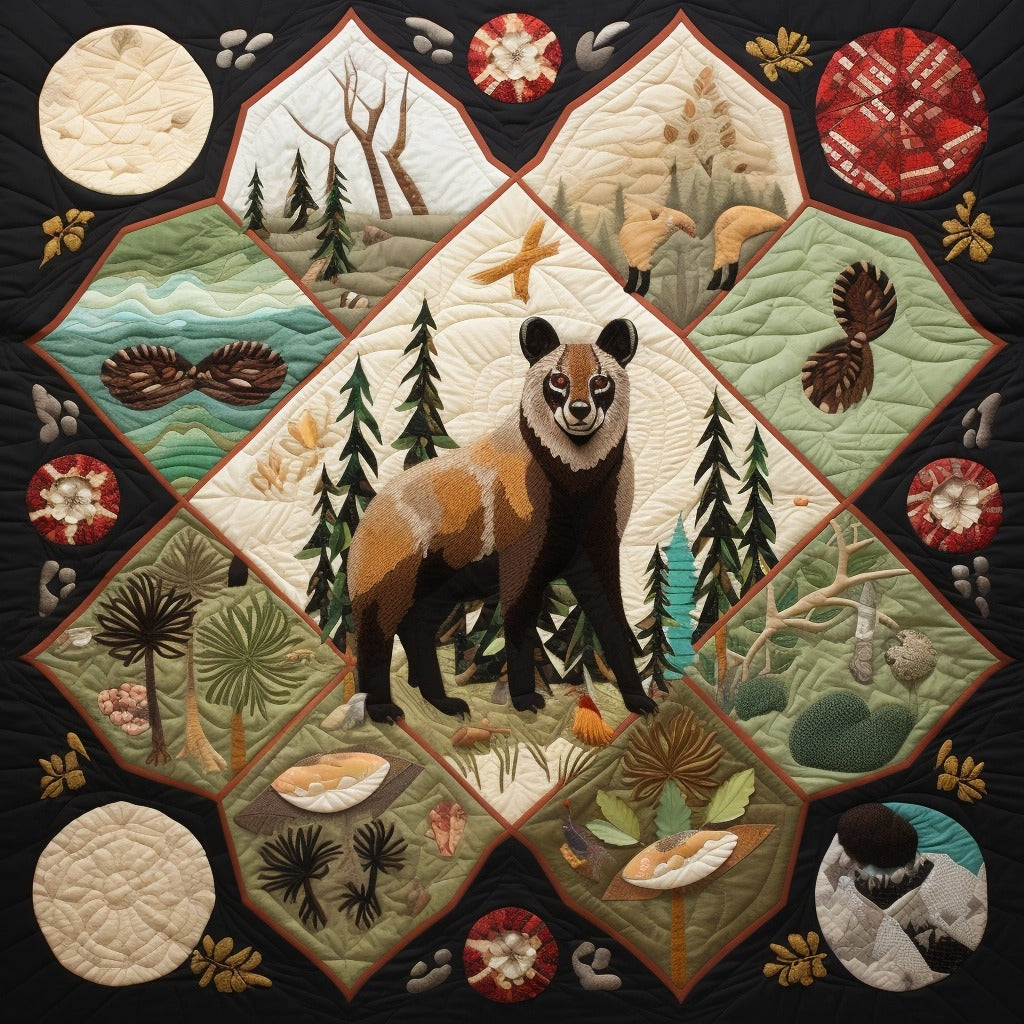 Woodland Whimsy Animals BL07112302 Quilt Blanket