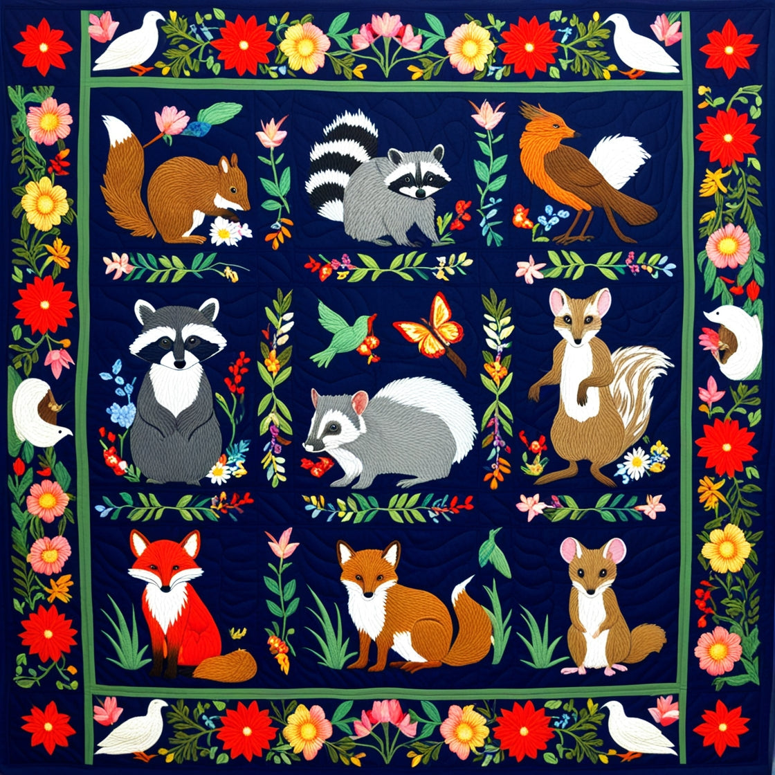 Woodland Whimsy NTA151024252 Quilt Blanket