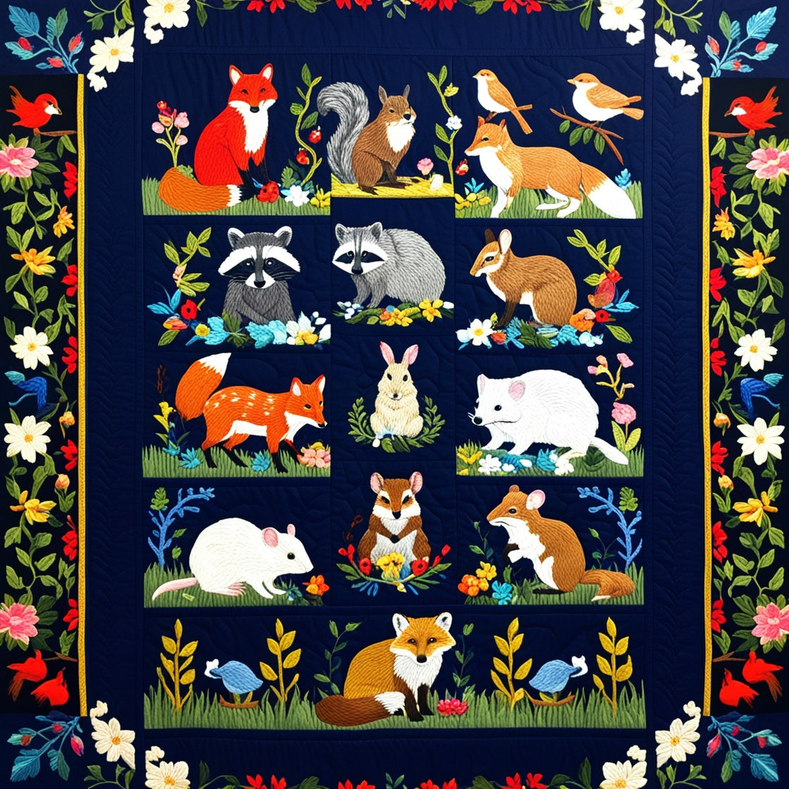 Woodland Whimsy NTA151024253 Quilt Blanket