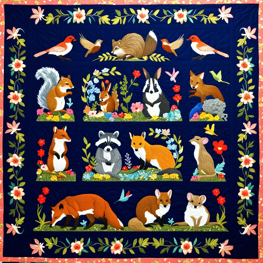 Woodland Whimsy NTA151024254 Quilt Blanket