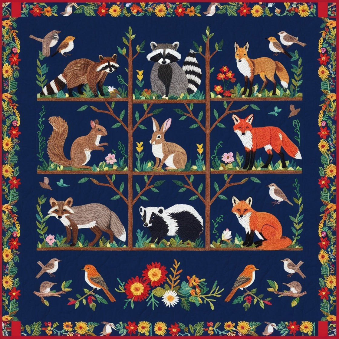 Woodland Whimsy NTA151024256 Quilt Blanket