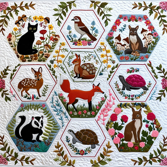 Woodland Whimsy NTA151024365 Quilt Blanket