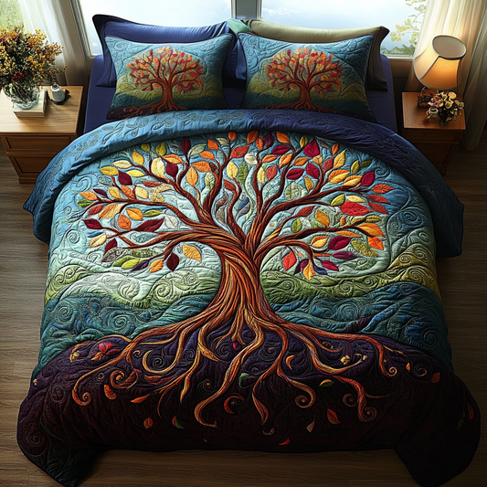 Woodland Spirit Quilted Bedding Set NCU0DV2181