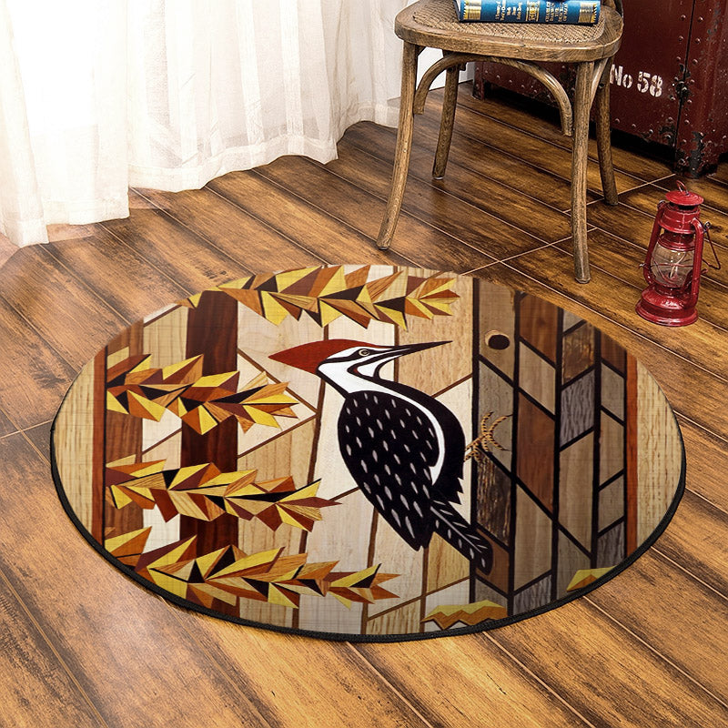 Woodpecker HT150829TM Round Area Rug