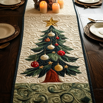 Yuletide Magic Quilted Table Runner NCU0VH796