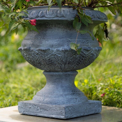 17 Inch Tall Urn Style Flower Planter Color Option