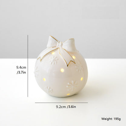 Christmas Ceramic Car Decoration Light