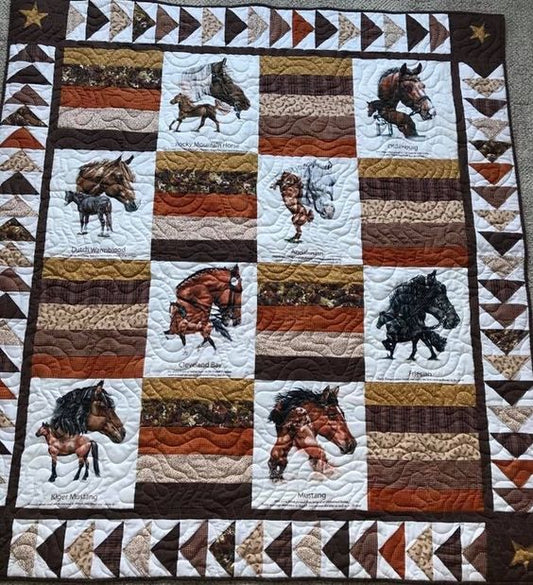 Horse CLA20112331 Quilt Blanket