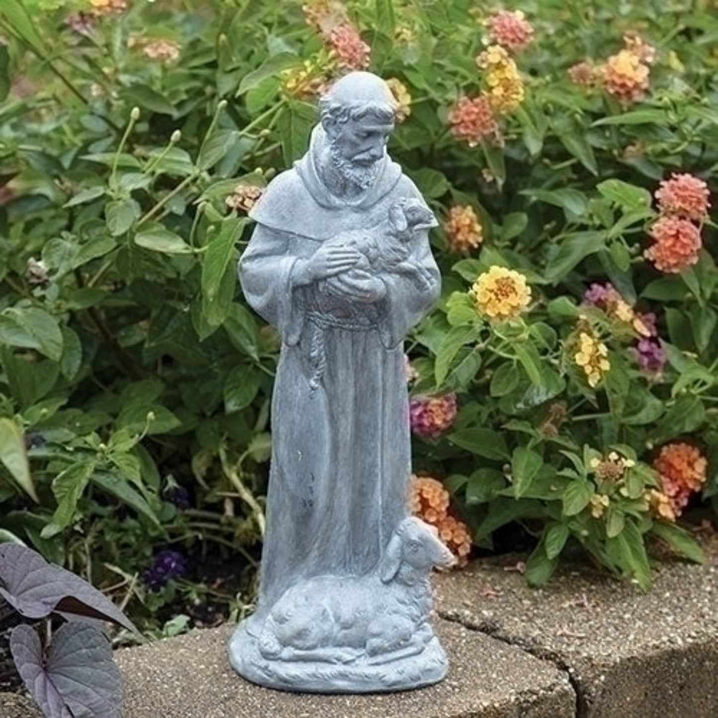 Saint Francis With Animals Garden Statue