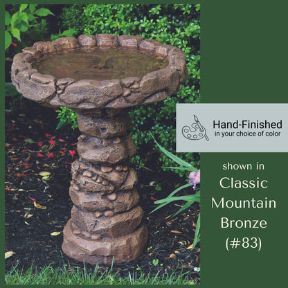 Quiet Reflections 1-Piece Concrete Bird Bath