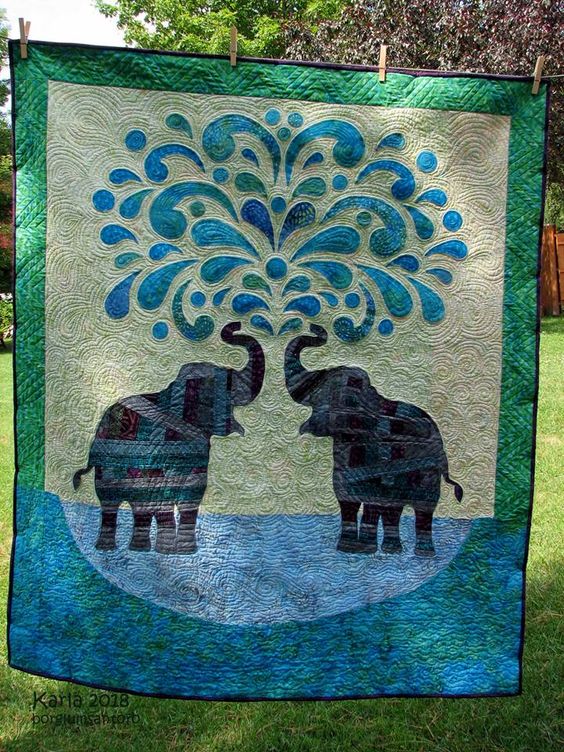 Elephant CLDY040724057 Quilt Blanket