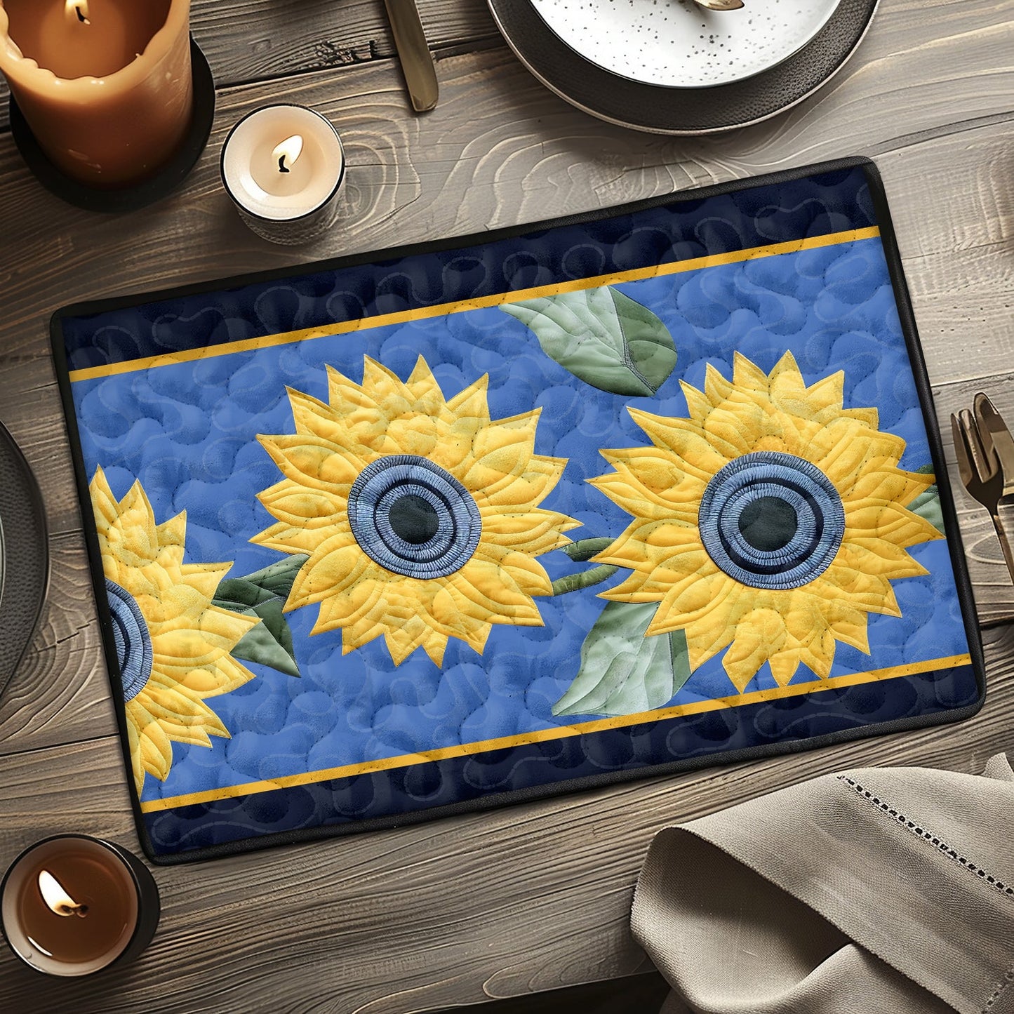 Sunflower Garden Quilted Place Mat NCU0TL202