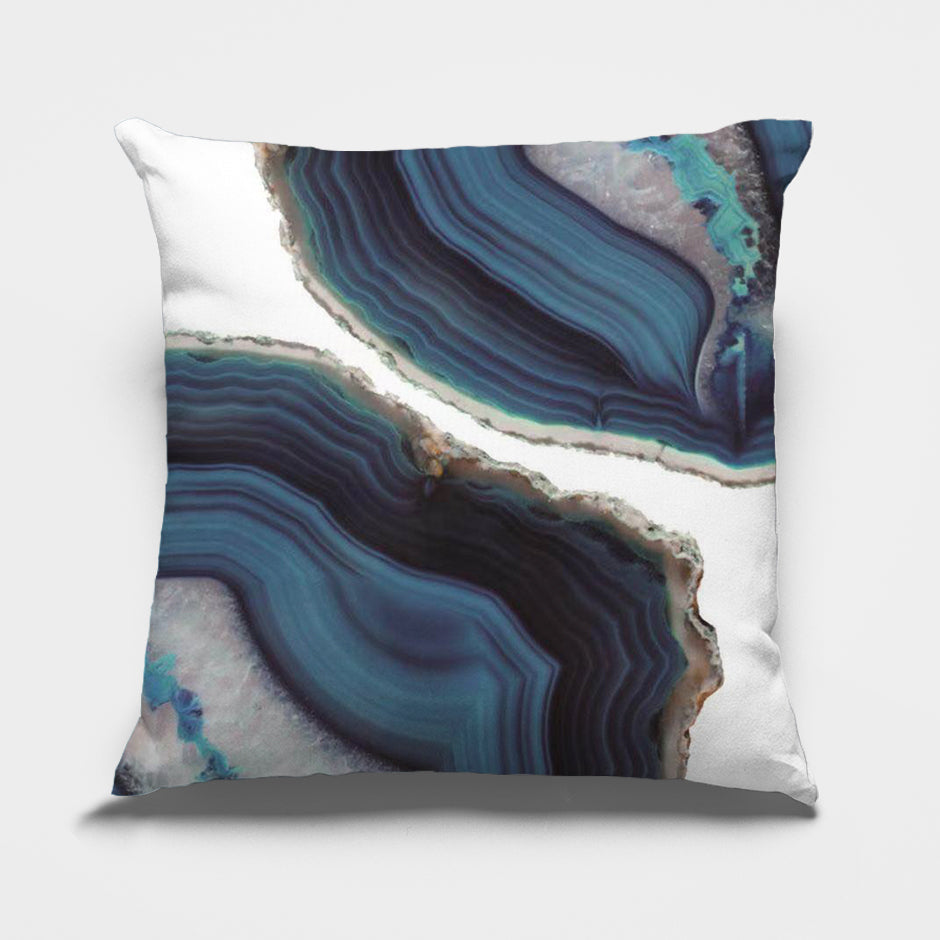 Abstract Blue Cushion Covers