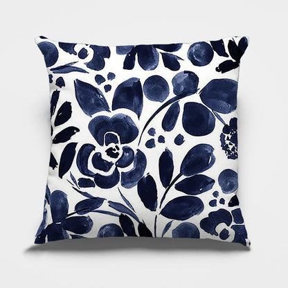 Abstract Blue Cushion Covers