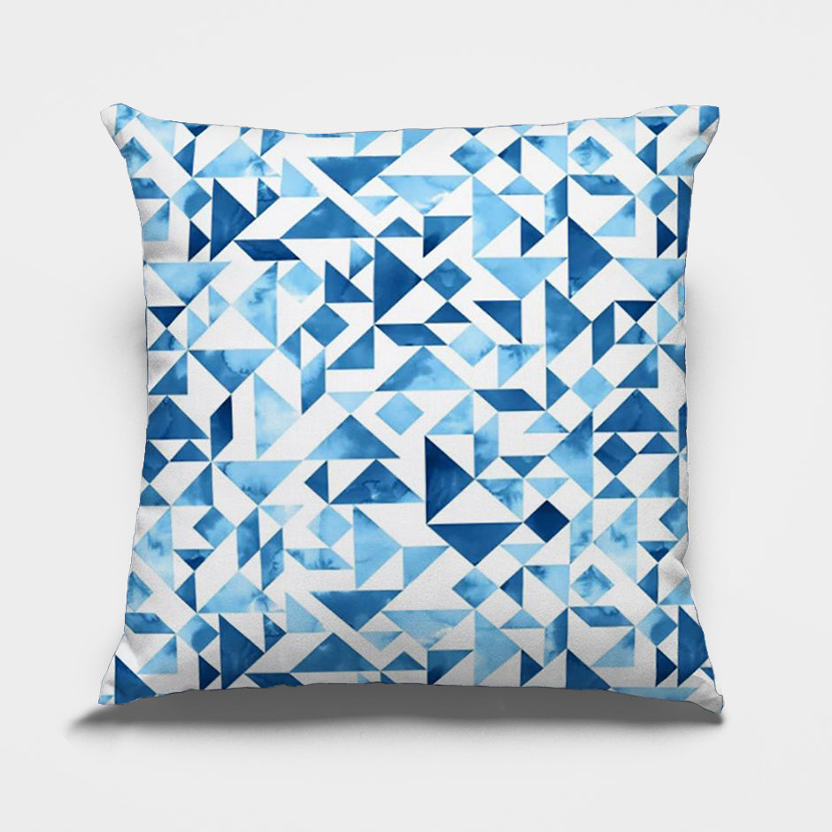 Abstract Blue Cushion Covers