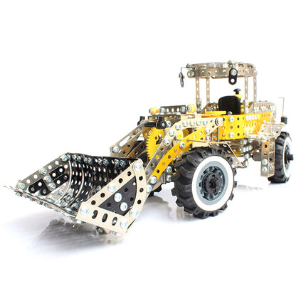 1176Pcs Simulation Construction Vehicle Loader Model Kits DIY Metal Assembly Toy