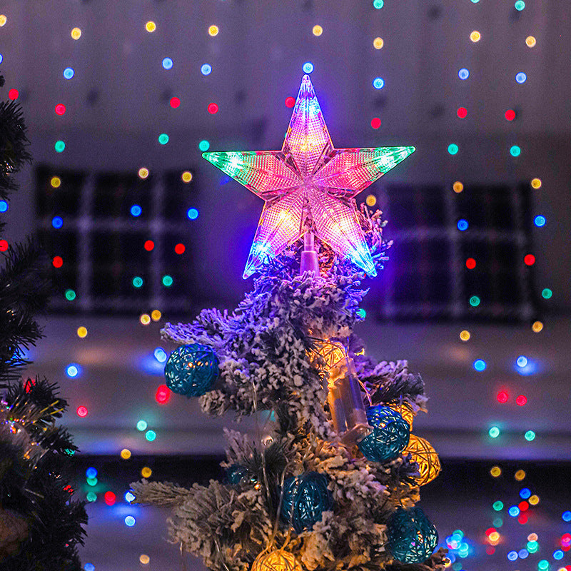 Five-pointed star atmosphere Christmas lights