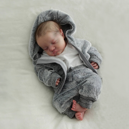 12"&16" Soft Touch Flexible Waterproof Silicone Real Baby Feeling Reborn Baby Boy Doll Dominic, Posable Baby Can Sit By Dollreborns