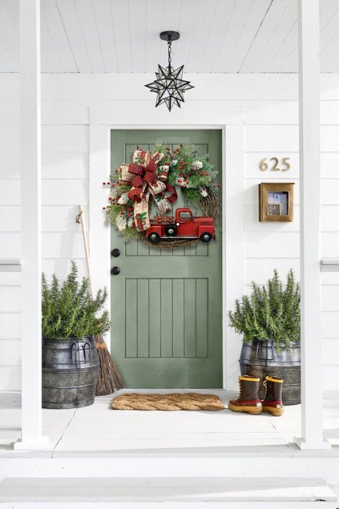 Red Truck Christmas Wreath