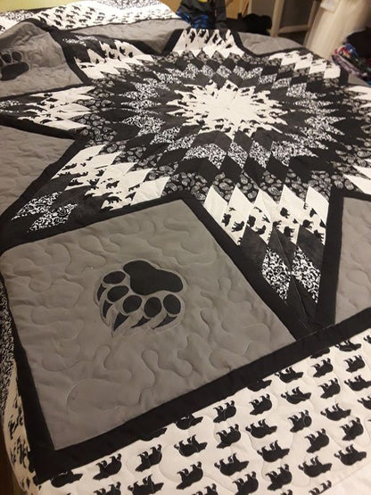 Native Bear CLA261223036 Quilt Blanket