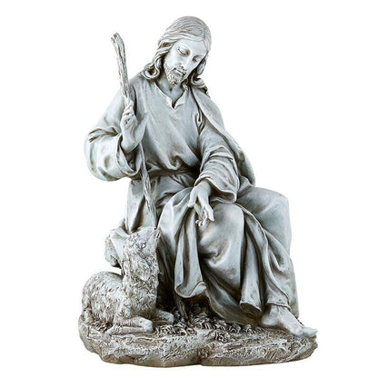 Jesus The Good Shepherd Garden Statue