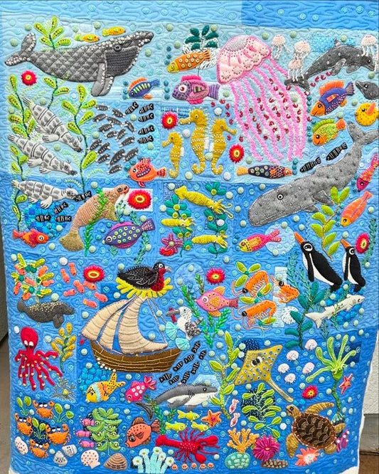 Sea CLDY040724032 Quilt Blanket