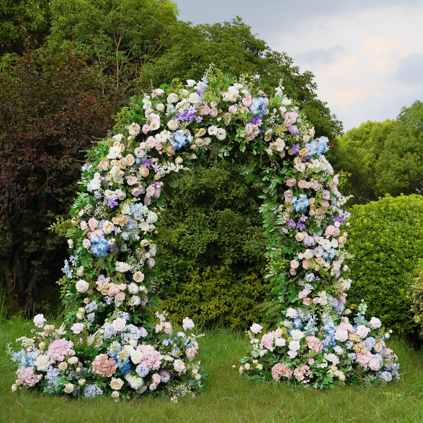 2023 New Wedding Party Background Floral Arch Decoration