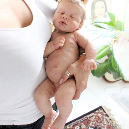 12"&16" No Joint More Flexible Realistic Baby, Reborn Full Liquid Silicone Baby Doll Girl or Boy Theresa With Realistic Belly Button and Birth Mark