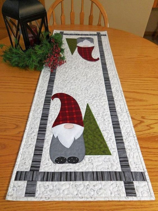 Christmas Gnome CLA08122309 Quilted Table Runner