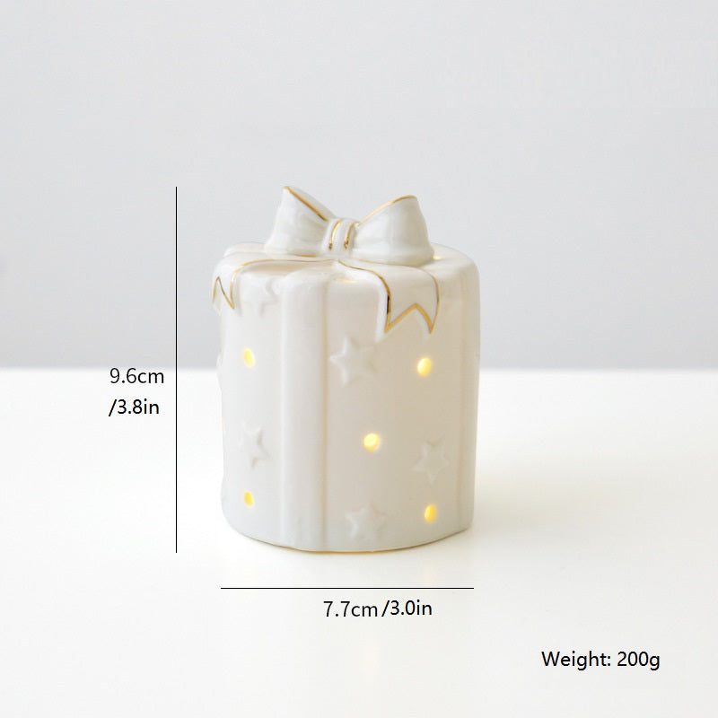 Christmas Ceramic Car Decoration Light