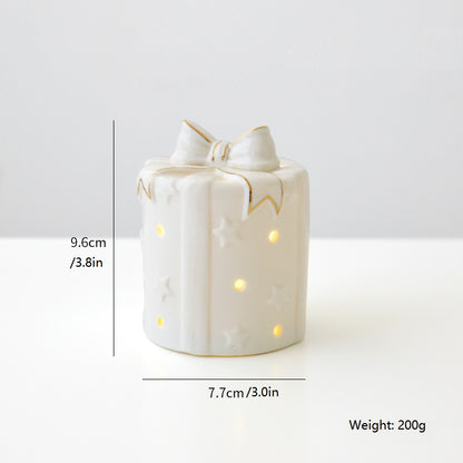 Christmas Ceramic Car Decoration Light