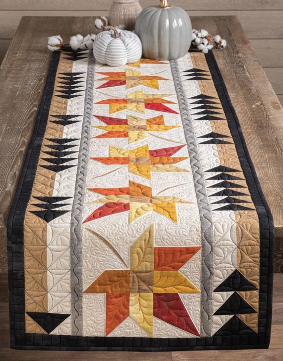 Maple Leaves CLA08122323 Quilted Table Runner