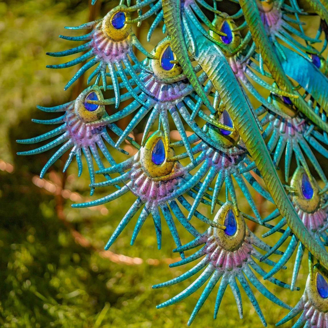 Large Color Peacocks with Jewels