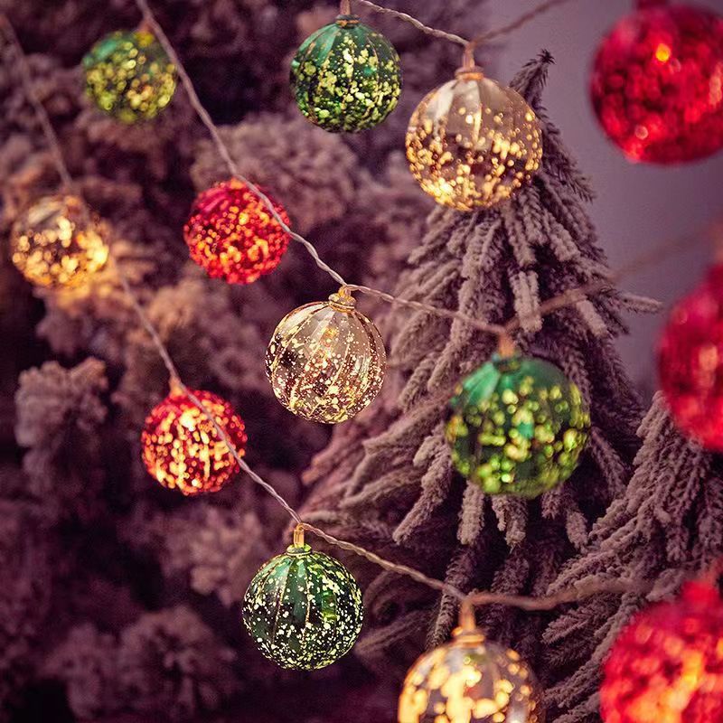 Christmas Christmas ball Christmas tree decorated with lights