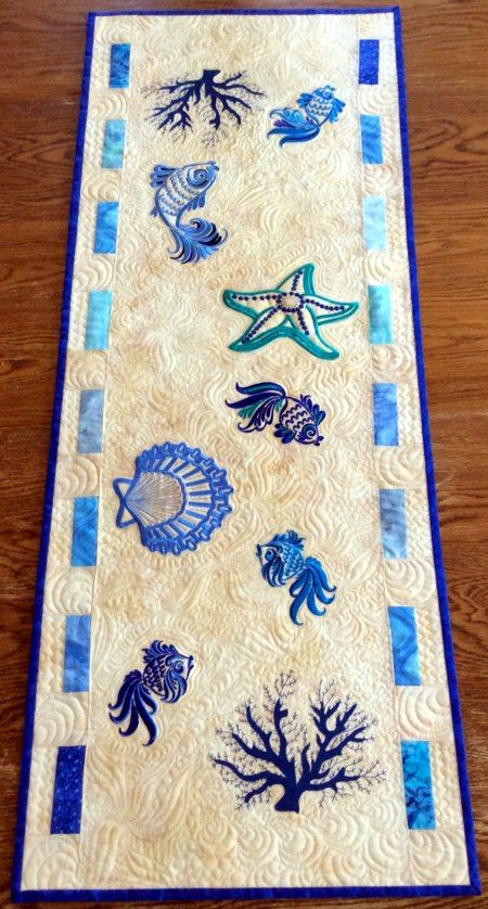 Ocean CLA261223057 Quilted Table Runner