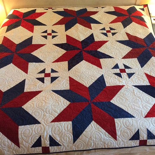 Patriotic Star CLA080424025 Quilt Blanket