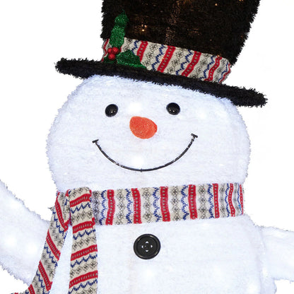 72" Pre-Lit Pop-Up Twinkling Snowman