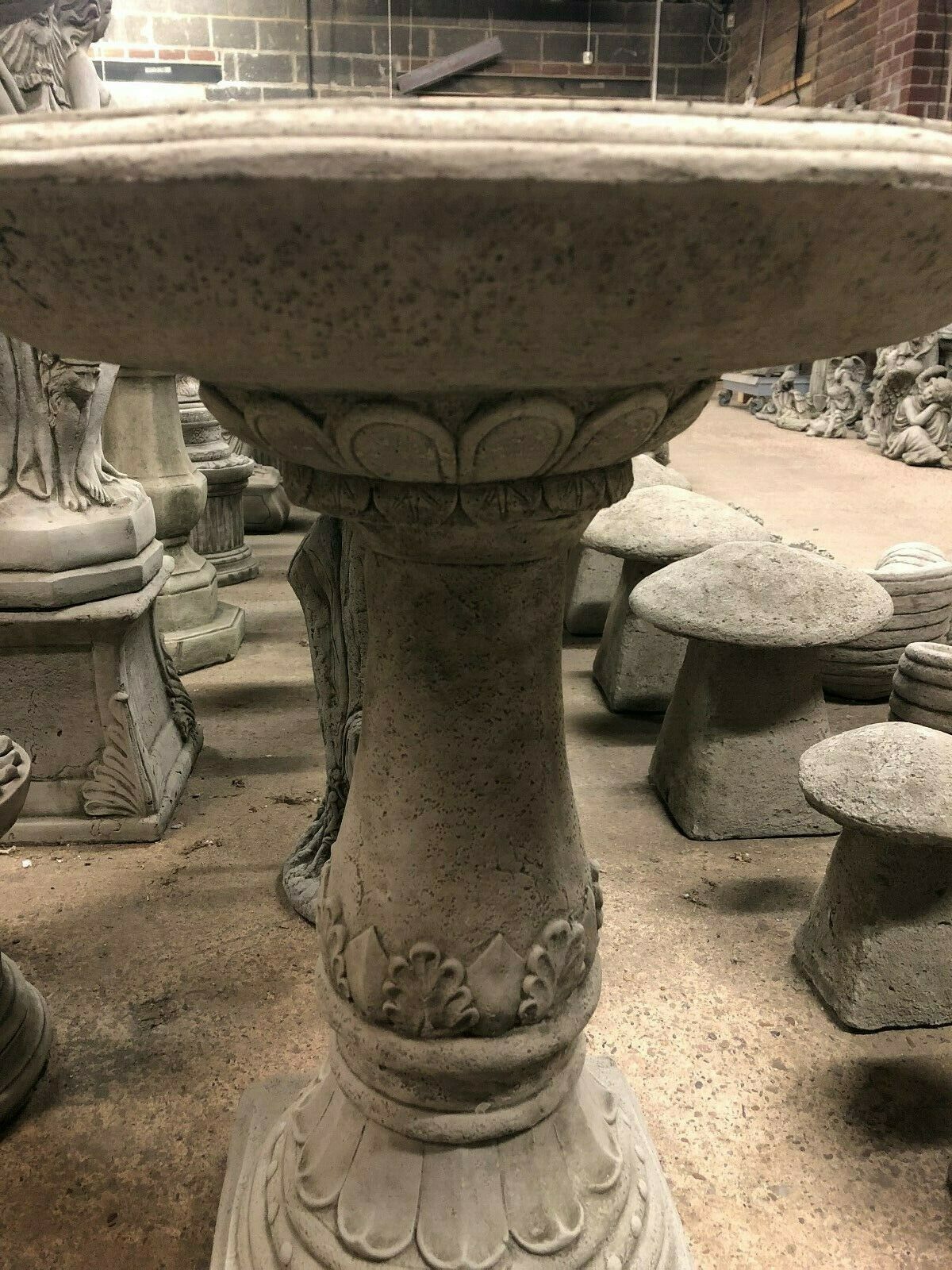 Stunning Stone Traditional Garden Bird Bath