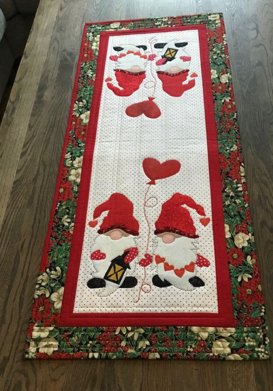 Christmas Gnome CLA20112374 Quilted Table Runner