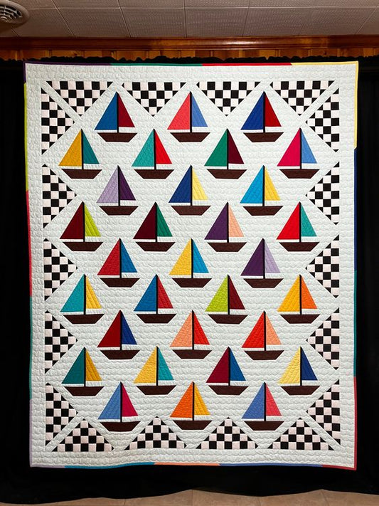 Sea Boat CLA040124074 Quilt Blanket