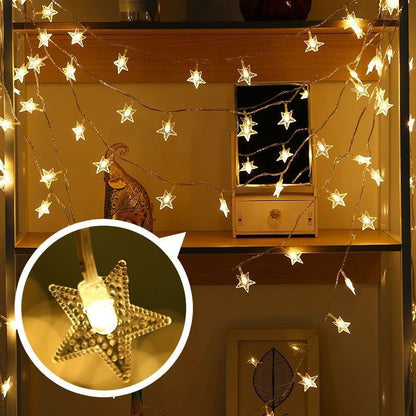 Christmas Snowflake Star Decoration Light String