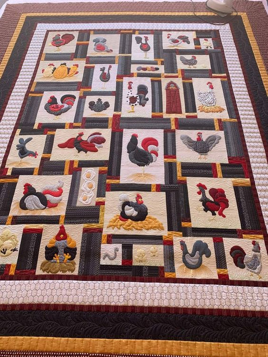 Chicken CLA23122318 Quilt Blanket