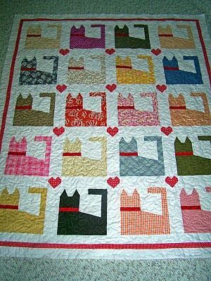 Valentine Cat CLA040124064 Quilt Blanket