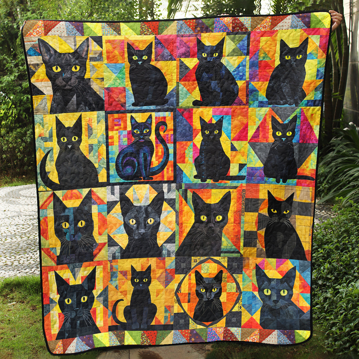 Black Cat TL09102301 Quilt Blanket