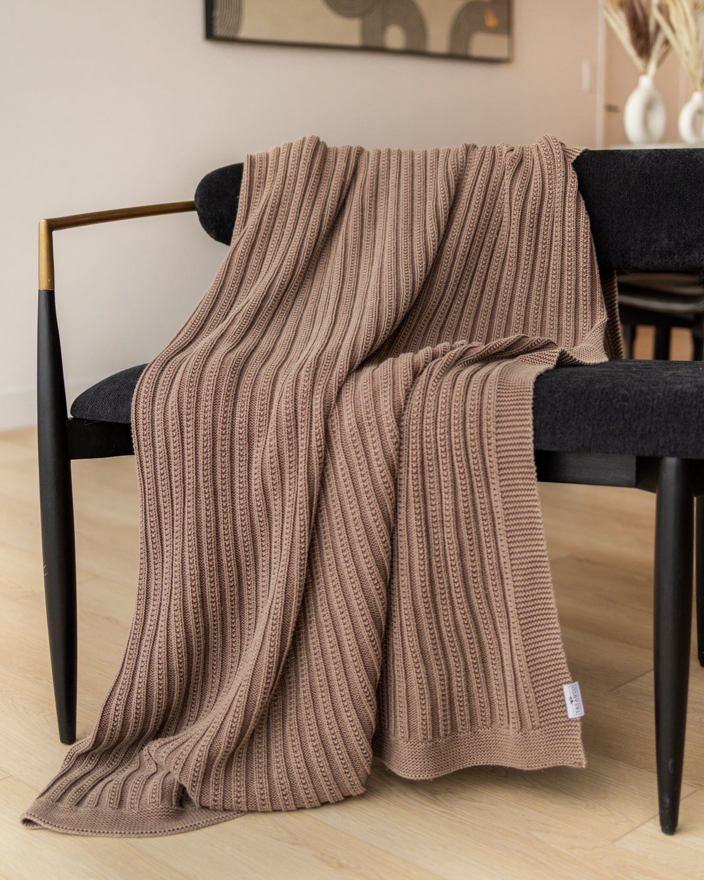 Brooklyn Organic Cotton Knit Throw Blanket