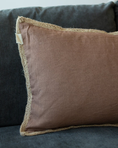 Burrow Organic Jute and Linen Lumbar Pillow