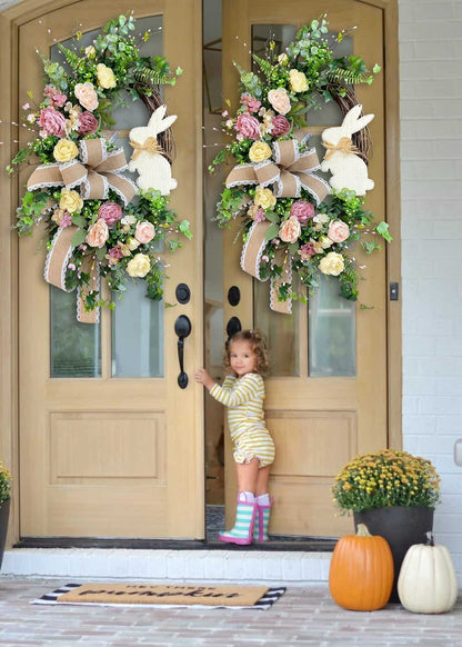 ?Easter Salee??Rustic Bunny Wreath|Spring Wreaths for Front Door